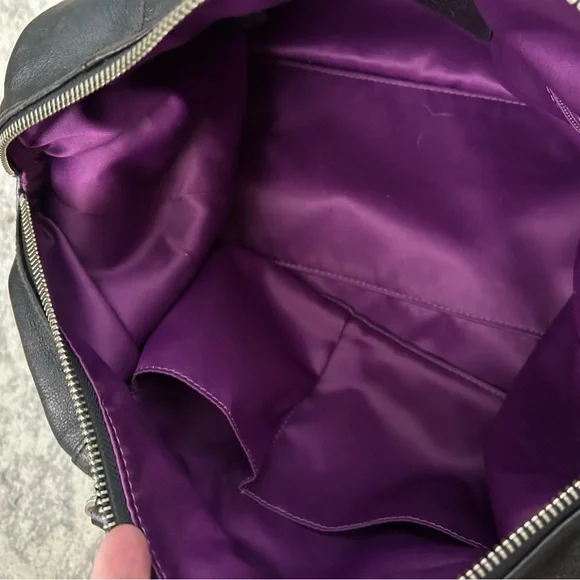 Authentic Coach “Ashley” Black Leather Women's Satchel Bag - Picture 6 of 11